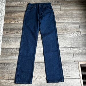 NWT Women’s Wrangler Cowboy Cut Dark Blue Indigo Jeans Sz 3 X 32 Style 14MWZ